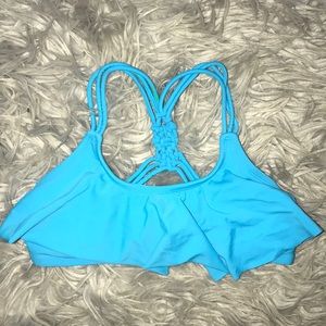 Sky blue swimsuit bikini top